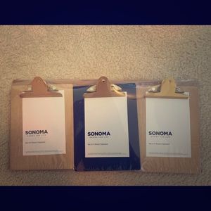 Sonoma clipboards